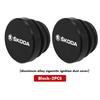 For Skoda 1/2PCS Car Logo Cigarette Lighter Dust Plug Button Socket Protective Cover Kodiaq Octavia 2 3 Rapid Karoq Fabia Kamiq