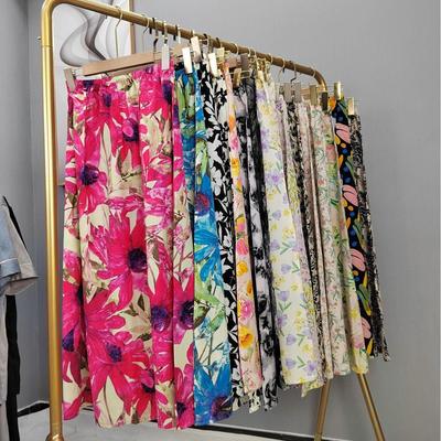 Women's Summer Cotton Silk Loose Skirt - Plus Size, Maternity-Friendly, Southeast Asia Leisure Style