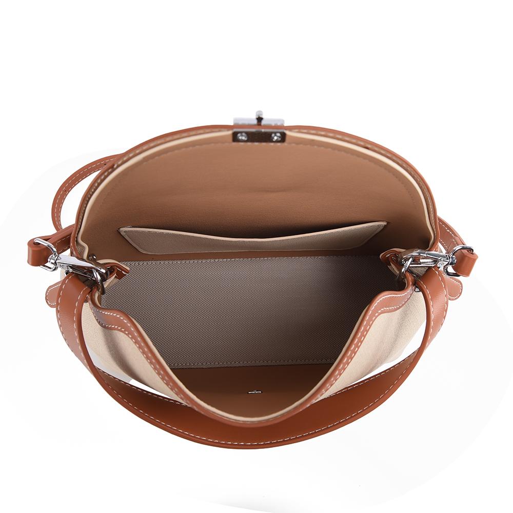 Trendy Simple Contrasting Color Women's Crossbody Bag High Texture Canvas Light Luxury Pillow Bag Leisure Commuting Shoulder Bag for Mother's Day Gift