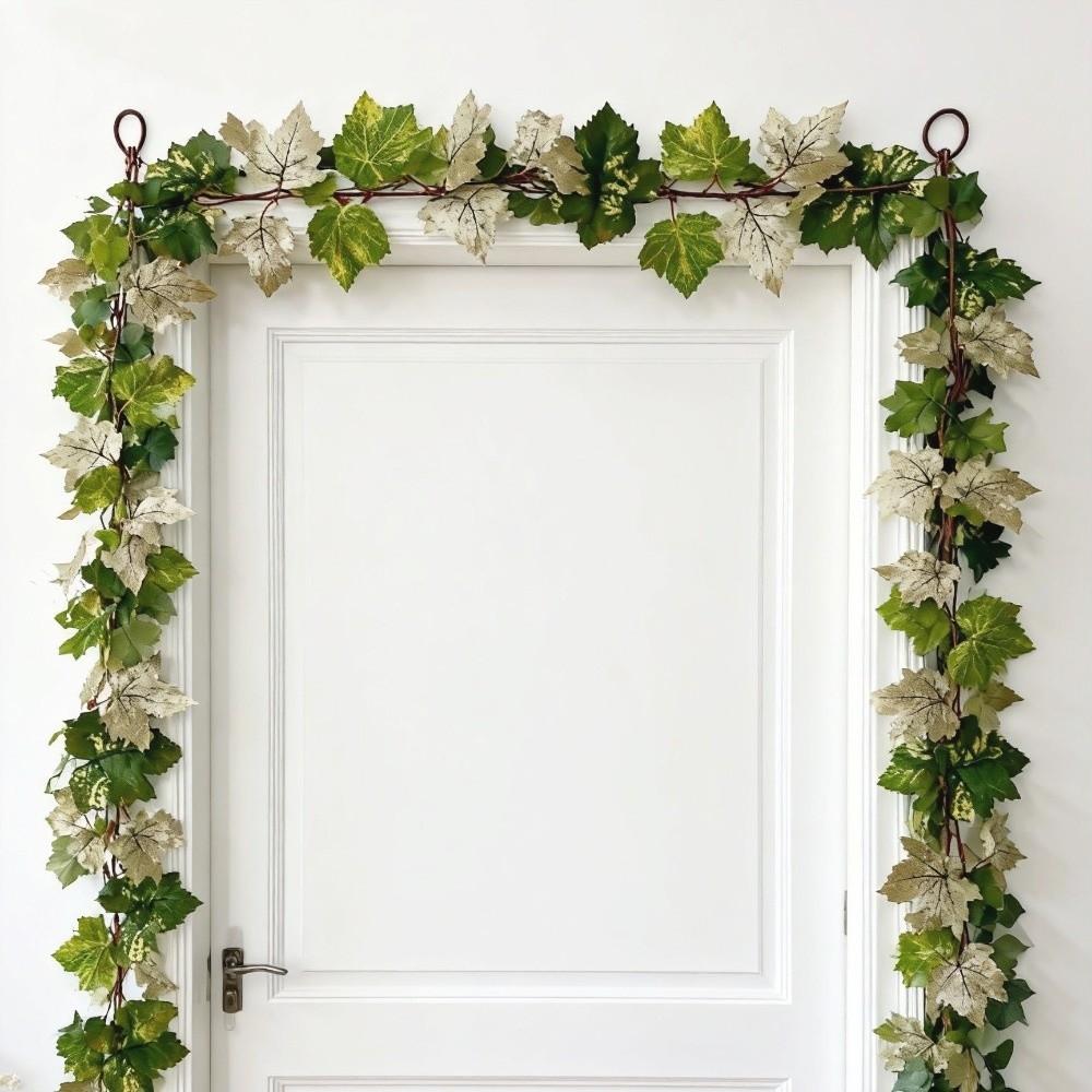 DIY Craft Artificial Maple Leaf Garland Hanging Vine Fall Foliage Garland Indoor Winding Decor