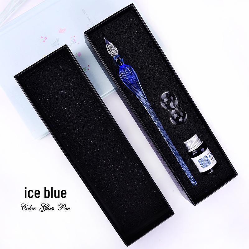 Creative Glass Signature Pen - Gift for Friends' Birthdays, Elegant Gift Box Included