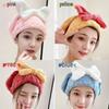 Ginger Yellow Large Bow Hair Drying Turban