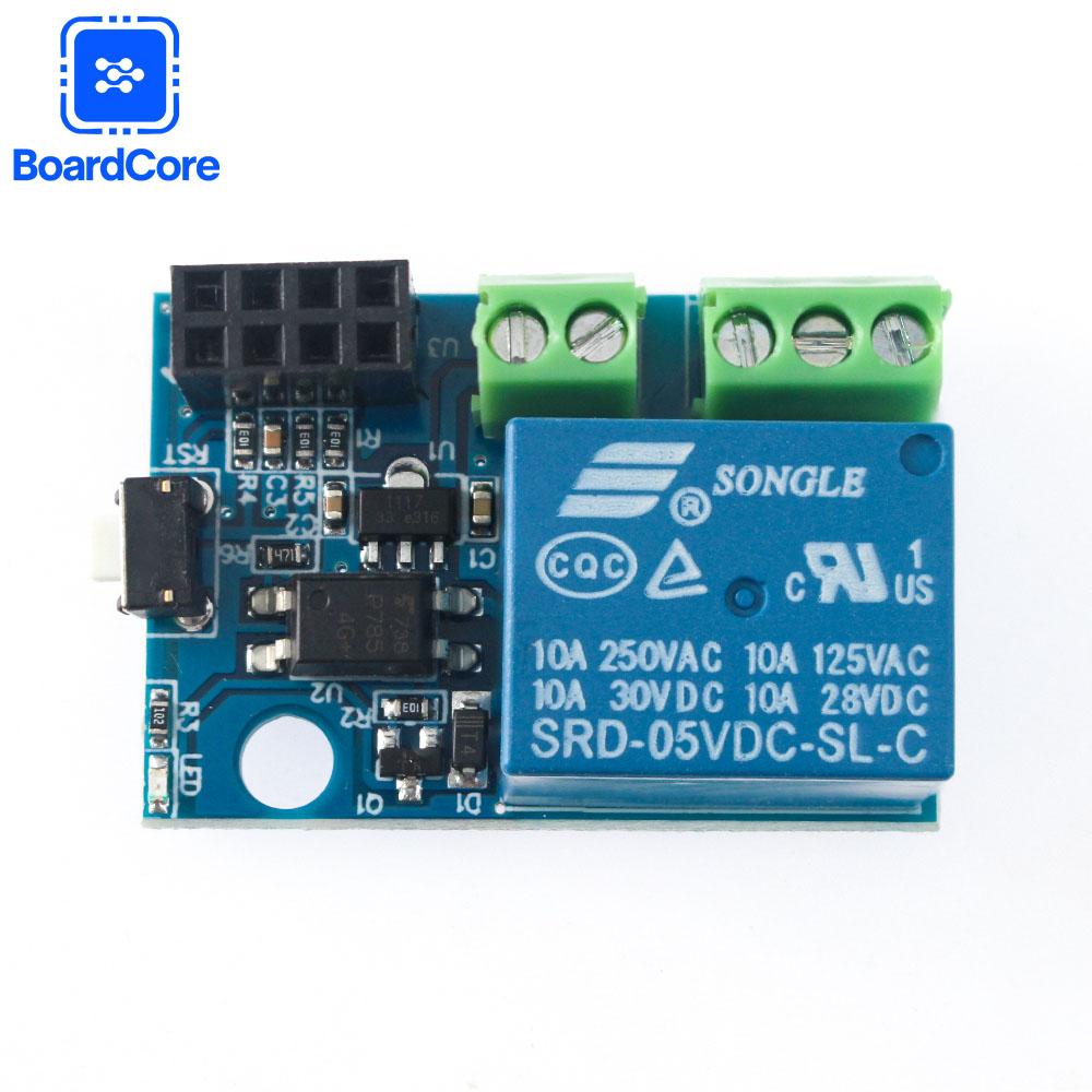 ESP8266 ESP-01S WiFi Relay Module Smart Switch Socket with 10A Relay DIY Smart Plug for Smart Home APP Remote Control