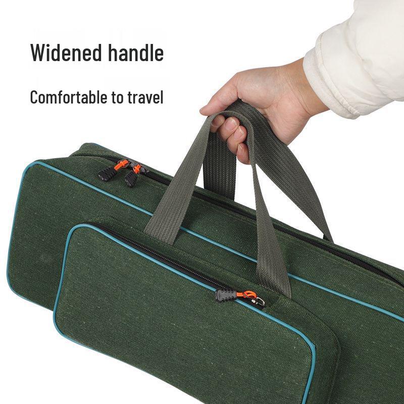 A1R50~80cm Portable Mini Fishing Gear & Rod Bag - Multifunctional Short Rod & Ice Fishing Bag