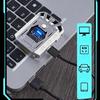 New Creative Metal Hollow Double Arc Lighter Convenient Power Display Lighting for Men Gift Cigarette Accessories