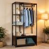 Kleiderorganizer im Schlafzimmer, Offenes Kleiderregal, Vielseitiges Garderobenständer, Flur Kleiderständer (nur mit Kleiderständer)