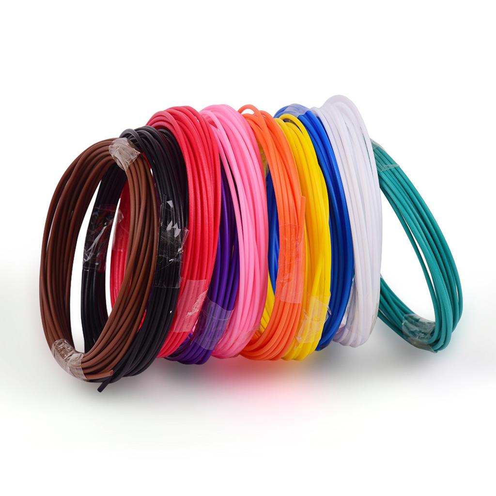 Anet 10pcs 1.75mm PCL Filament Eco Friendly Material 3D Pen Filament Refills Premium Set of 10 Different Colors for