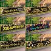 2026 Happy New Year Banner Fireworks Happy New Year Party Decorations for Garden Yard Fence Outdoor Decor Christmas Decorations