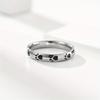 1 Stück Stilvoller, Stilvoller und Niedlicher Katzenpfotenmuster-Design Titanstahl Einfacher Ring