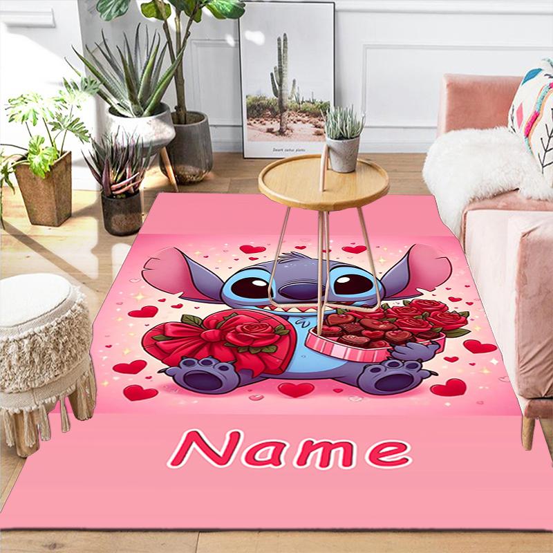 Custom 1Pc Lilo Stitch Adventure Rug Office Carpet Indoor Outdoor Entrance Doormat Nonslip Soft And Comfortable Living Room D916290