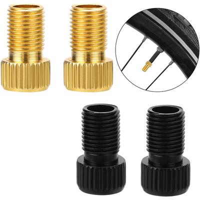 4 Stück Presta auf Schrader Fahrradventiladapter Aluminiumlegierung Adapter Konverter Fahrradventil Fahrrad