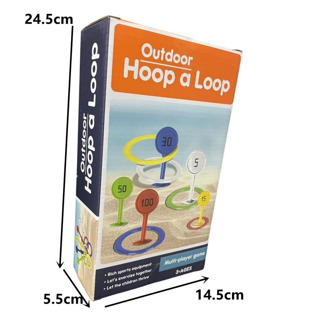 Kids Plastic Ring Toss Game Set for Outdoor Lawn And Beach Yard Games Perfect Carnival Party Favors And Gifts