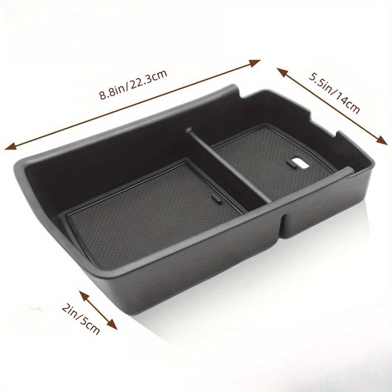Car Accessories Center Console Box Storage Box Armrest Box Storage Box Black ABS Interior For Volkswagen VW ID4 2024