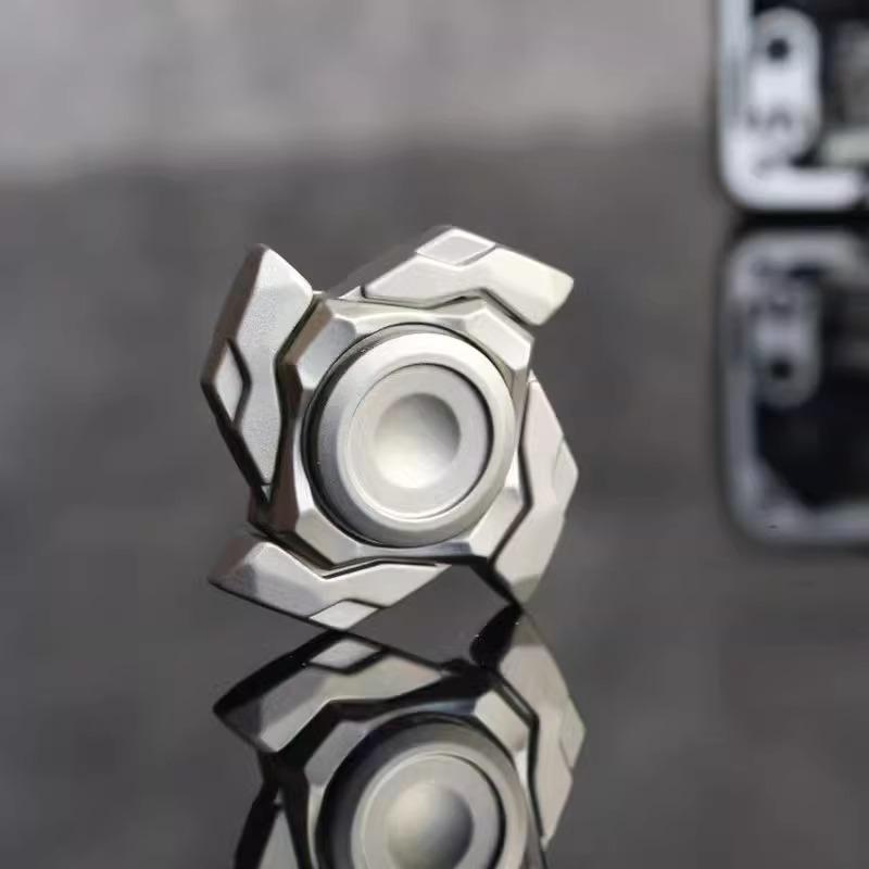 Open Armor Fidget Spinner Metal Hand GoBiggeR Spinning Top Tip EDC Stress Relief Toy Anti anxiety Fingertip Rotating Men's Toys