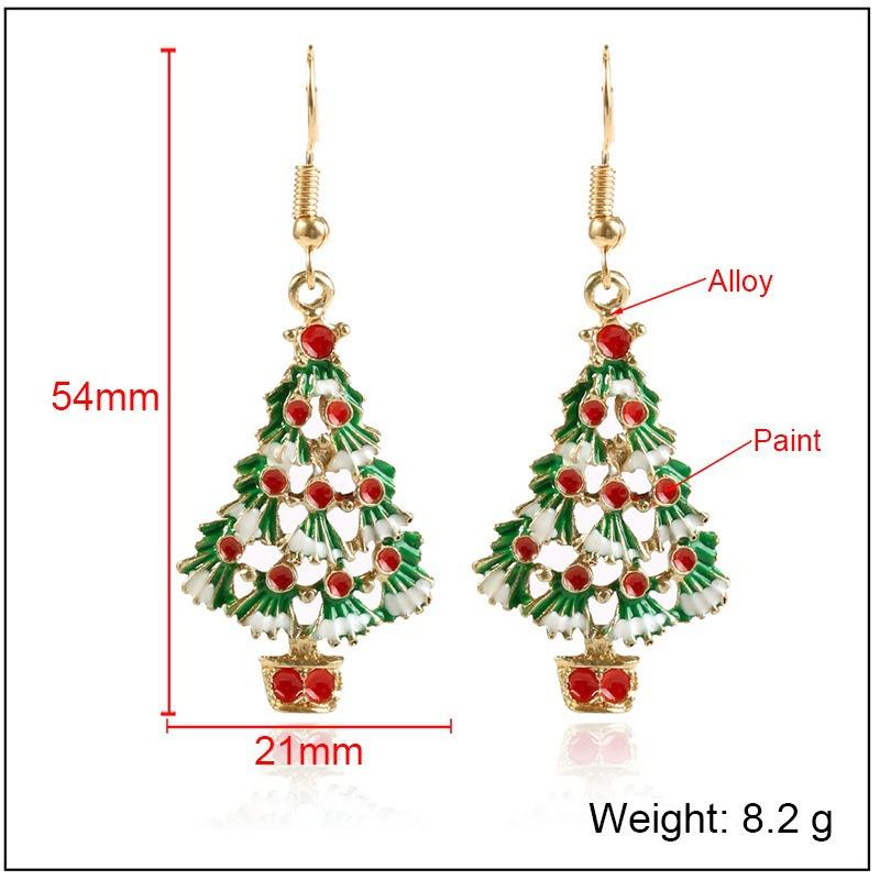 Christmas Crystal Snowman Earrings Enamel Snowflake Socks Pendant Necklaces for Women Girls Xmas 2024 New Year Jewelry Gifts