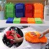 Super Absorbent Microfiber Car Wash Sponge and Towel Chenille Cleaning Sponge Reusable - for Auto Home and Kitchen