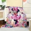 1pc Flannel Minnie Mouse Pink Polka Dot Bedding Throw Blanket Sofa Cover Gift Home Decor Lightweight Soft Warm Throw Blanket Suitable