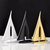 Nordic Minimalist Sailboat Resin Ornament for Home or Office Decor