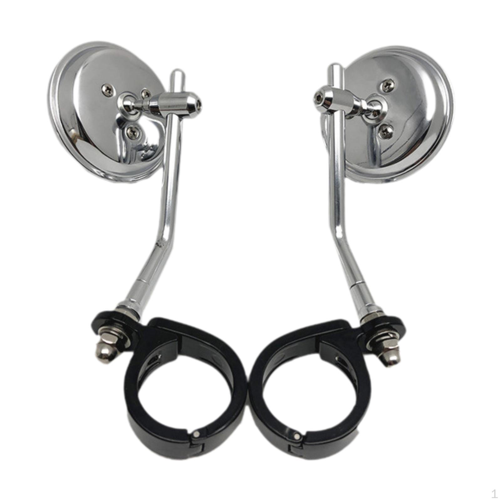 

, Ретро накладное боковое зеркало на креплении вилки 38-41 мм для мотоцикла, для замены аксессуаров Argent