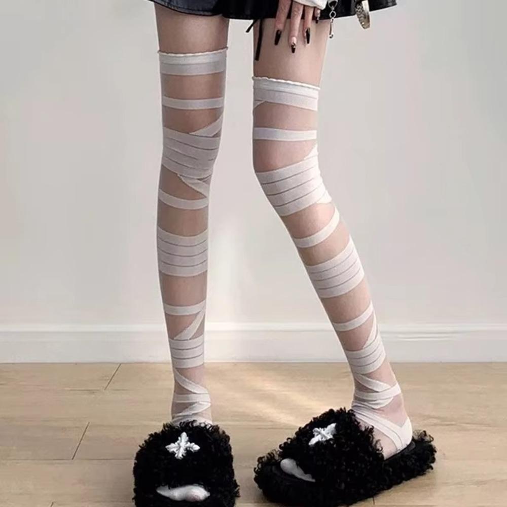 JK Y2k Long Stockings Ultrathin Long Tube Hosiery New Knee Socks  All Seasons