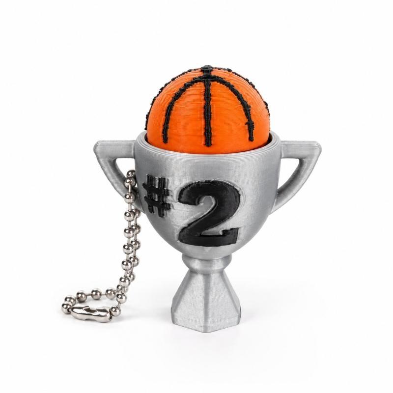 Trofeo Sportivo a Sfera Stampato in 3D Giocattolo Antistress Portachiavi Clicker Ciondolo Ecologico in PLA