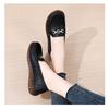 zapatos de mujer women fashion sweet light weight anti skid spring slip on flat shoes lady casual black leather loafers ab544
