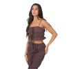 I Saw It First Womens/Ladies Ruched Crop Top