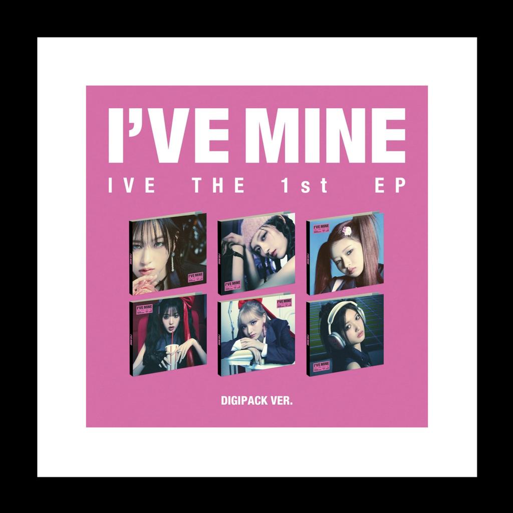 IVE Mine 1st EP Album Digipack Leeseo Version Mini Poster on Sealed I've CD+16p PhotoBook+1p PhotoCard+1p Pack+Tracking