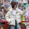 YAYA Women's Casual Hooded Short Down Jacket