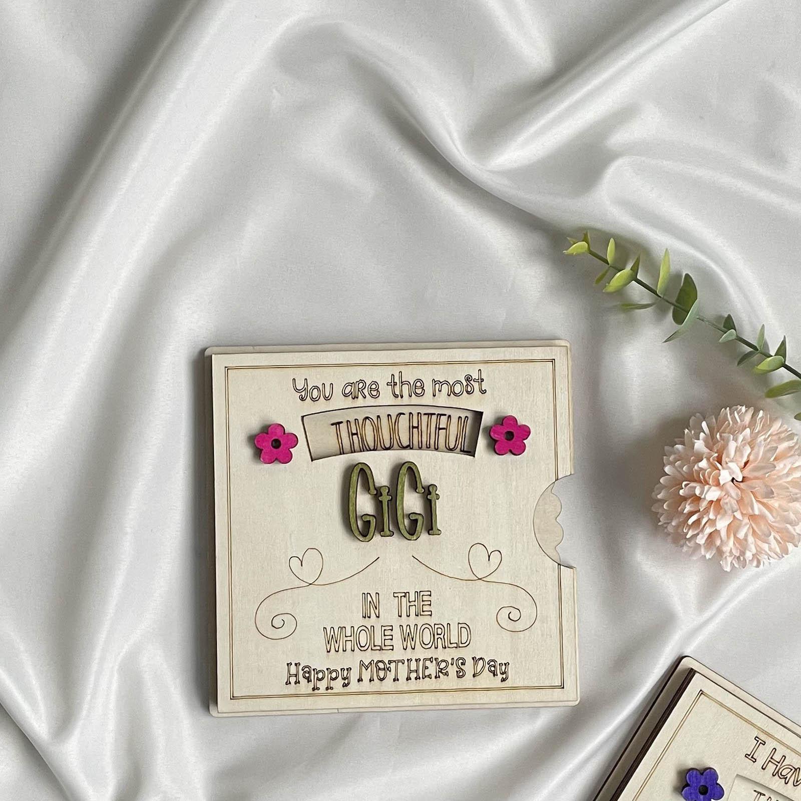 

Mother’s Day Cards,Deep Love Of Mom Pattern Design ,Handmade Greeting Cards,Wooden Thankyou Card,Wooden Birthday Card For Mom,Mum Birthday Gift