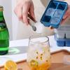 6 Grid Reusable Ice Cube Molds Easy To Take Off Ice Tray Refrigerator Icebox for Summer Juice Drinks Wine Cocktails Whiskey