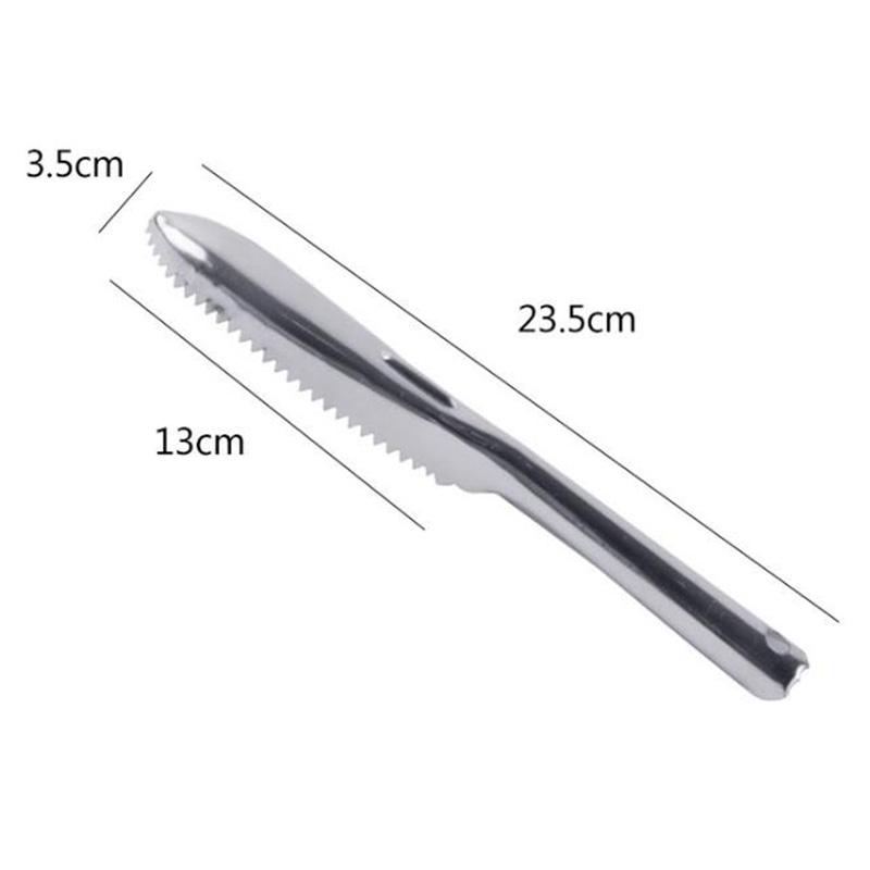 1Pc Stainless Steel Fish Scale Remover Cleaner Scaler Scrapers & Kitchen Peelers