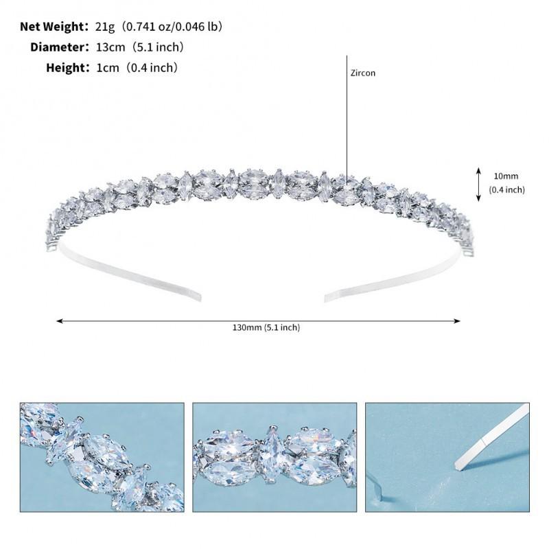 

South Korea s Ultra-fairy All-match Hair Accessories Full Of Zirconium Groves Daily Pressing High-end Crystal Zircon Thin Headband