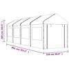 VidaXL Belvédère avec toit blanc 8,92x2,28x2,69 m polyéthylène, tente de fête, chapiteau, abri à auvent, pavillon, tente 3155480
