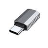 Rechtwinkliger USB-C-Adapter, 100W USB-C-Buchse auf USB-C-Stecker Verlängerungsadapter Typ-C-Strommessgerät Tester für Laptop USB-C