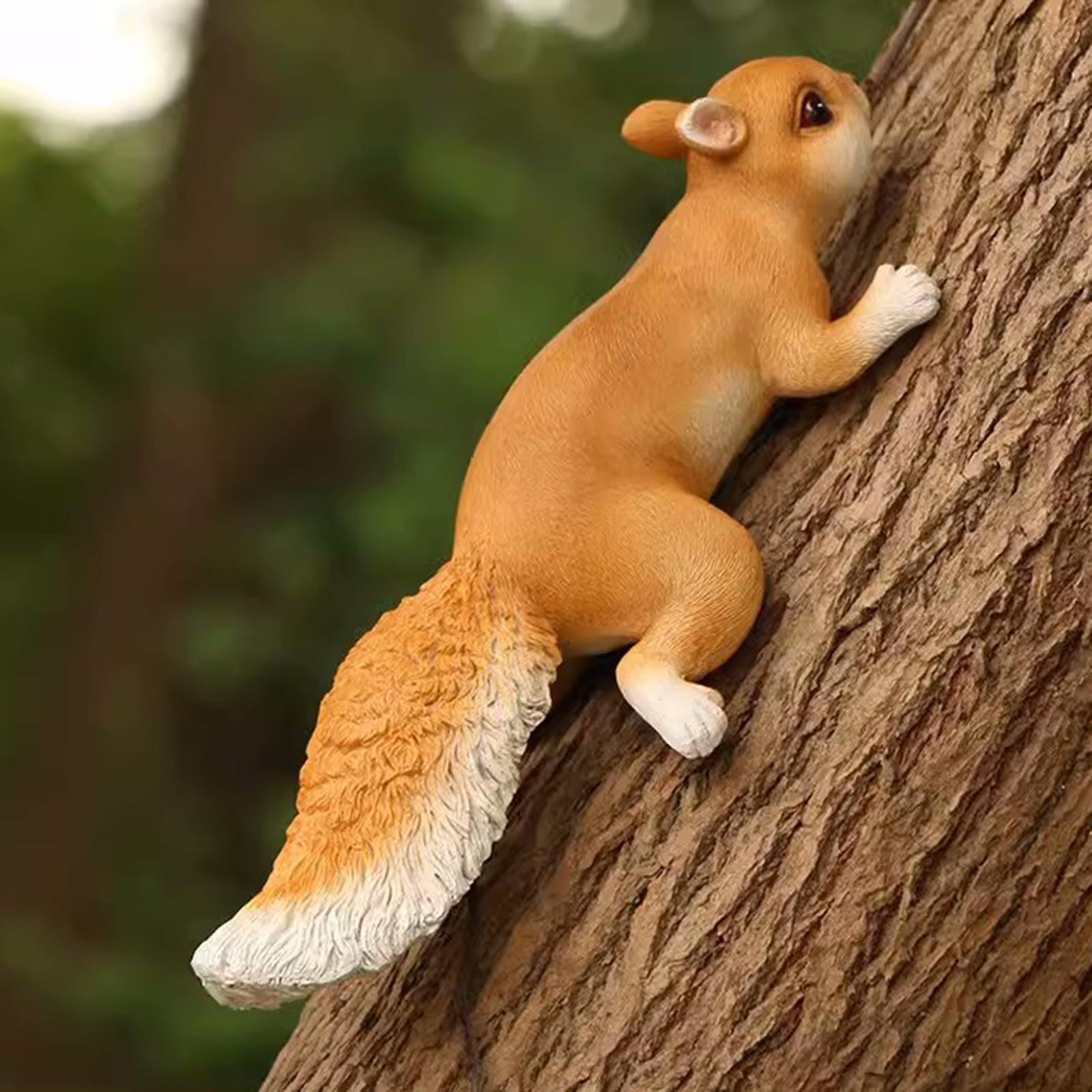 Очаровательная полимерная скульптура белки для сада Style A