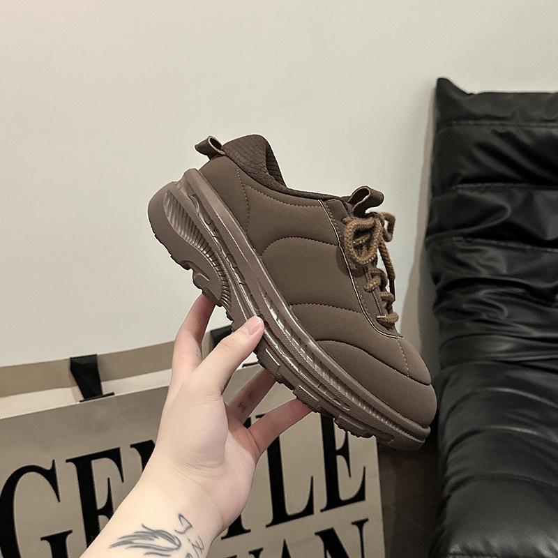 [Fashion Tribe] Simple Thick-soled Heightening Dad Shoes Women's 2025 Summer New Comfortable and Breathable Fat Shoes Run