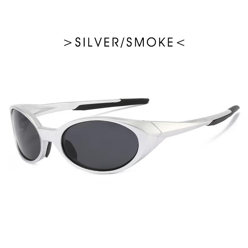 2026 Outdoor Sports Polarized Sunglasses Women Men Unisex Oval Glasses Reflective Mirrored Lens Color Patchwork Shades