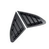 Car Rear Louver Window Side Shutter Cover Fit For Chevrolet Malibu 2016 -2021 Trim Sticker Vent Scoop ABS Carbon Fiber Black