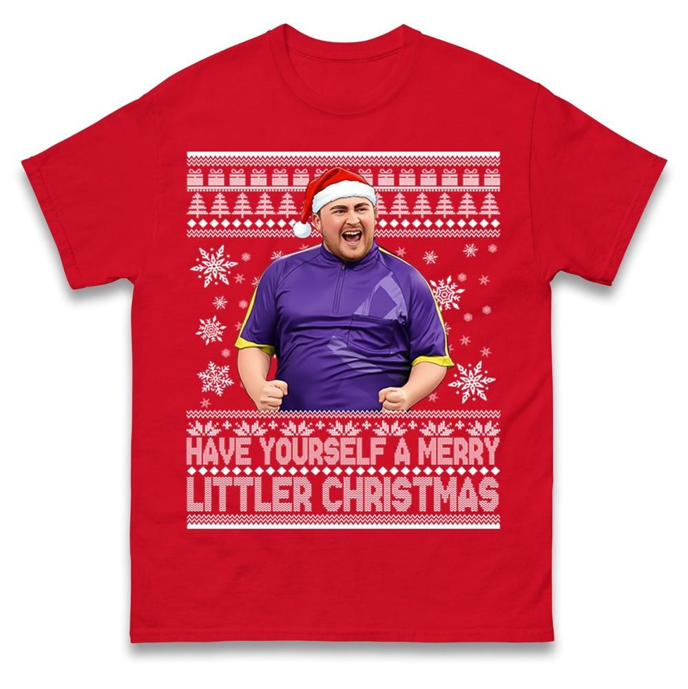 Have Yourself A Merry Littler Christmas Funny Darts Christmas T Shirt Xmas Top S