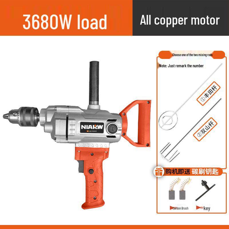 High-Power Multi-Functional Electric Mixer: Paint, Putty, Cement, Mortar