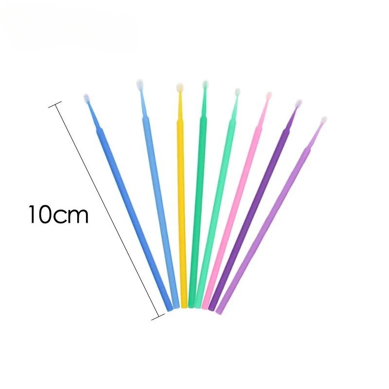 100/200/500/1000PCS Cotton Swab  Extension Disposable Eyelash Glue Cleansing Brushes Applicator Sticks Makeup Tools