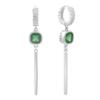 Silver Earrings with Natural Agate 1.55ct (2198260)