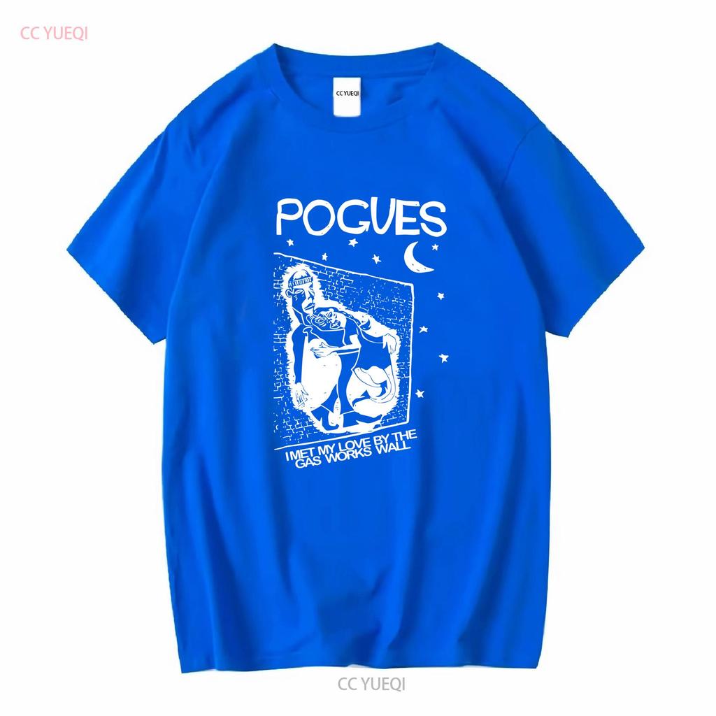 I MET MY LOVE The Pogues Band Shane MacGowan T Shirt Black S 5XL CC4493 long or short sleeves vintage Washed Casual Stylish