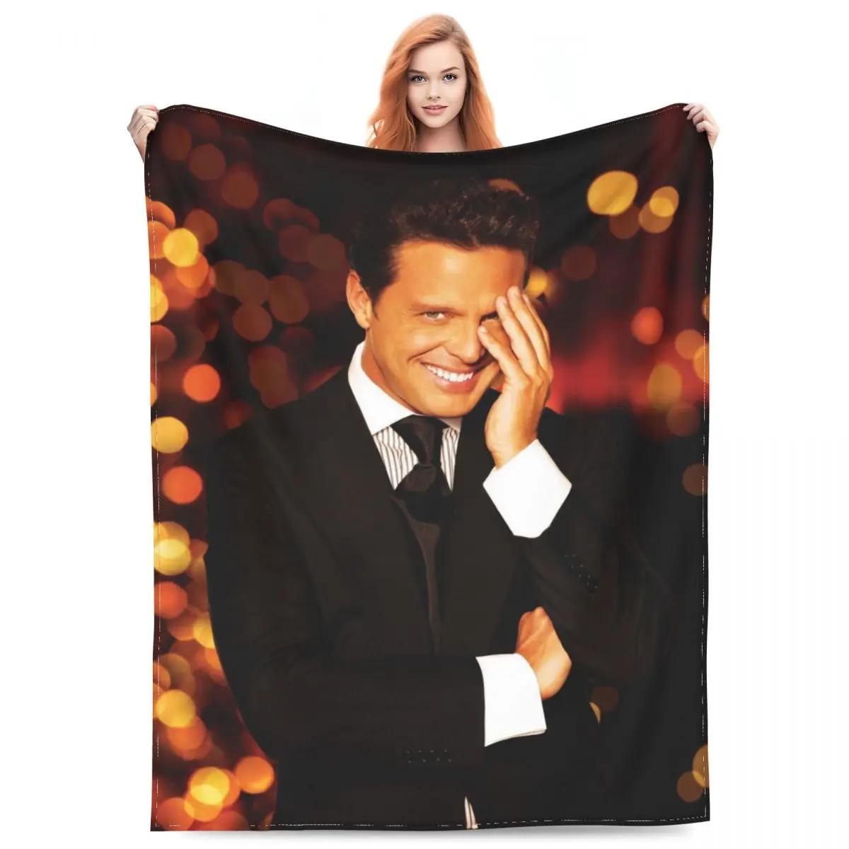 El Sol De Mexico Luis Miguel Blanket Velvet Bedding Throw Blankets Comfortable Super Warm for Bedroom Quilt 75X95CM