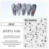 Chinese Ink Bamboo Trend Nail Art Stickers: Self-Adhesive Tearable Decals for DIY Decoration.