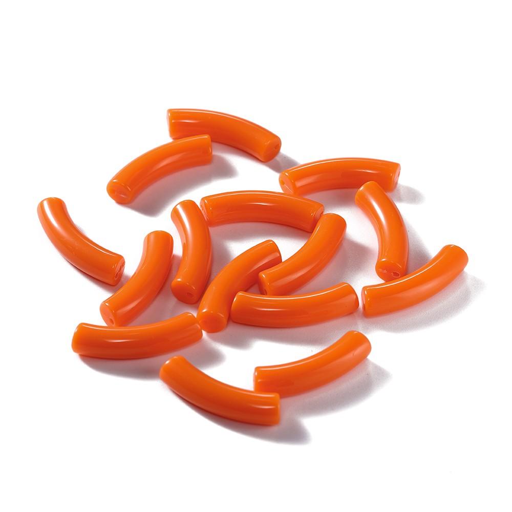 10 Stück/Los 10*33mm Gebogenes Rohrperlen Acryl Gebogene Röhrenperlen für DIY Armband Halskette Anhänger Schmuckherstellung Zubehör