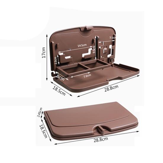Farfurie de masă pentru mașină Rezistent la uzură Stabil Instalare ușoară Design umeraș Organizator de depozitare pentru scaunul de mașină din spate Tavă Accesorii pentru mașină
