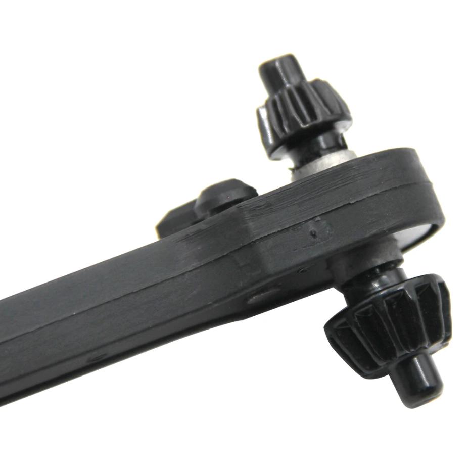 Zwei-in-eins-Ratschen-Bohrfutterschlüsselschlüssel schwarzer Ratschen-Doppelverwendungsschlüssel 12,8 mm/17,2 mm Werkzeug