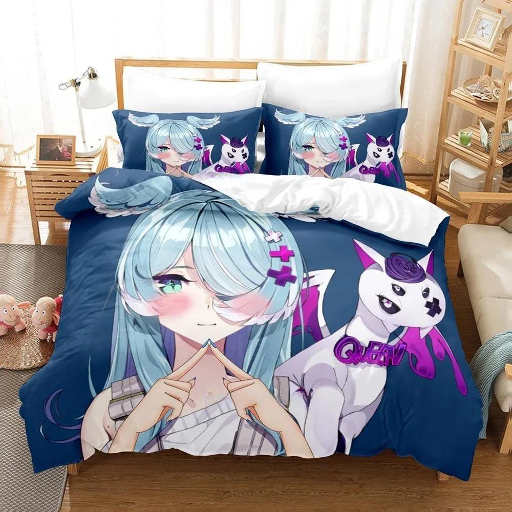 3D Print Anime Kawaii Girl Elira Pendora Bedding Set Single Twin Full Queen King Size Bed Set Adult Kid Bedroom Duvet Cover Sets